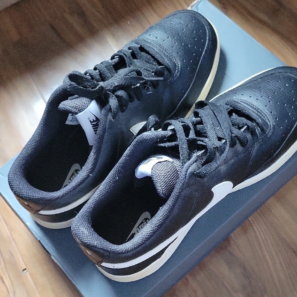 Nike Black and White Sneakers with Minimalist Design